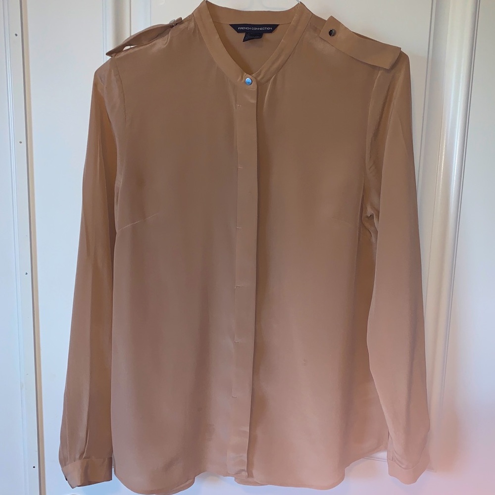 100% Silk French Connection Blouse - Size 12